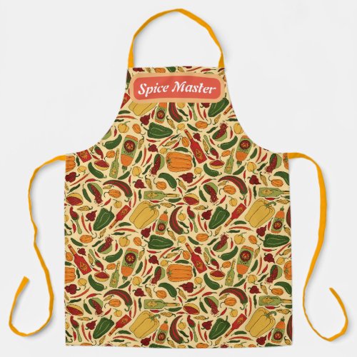 Spice Master Peppers  Hot Sauce Apron