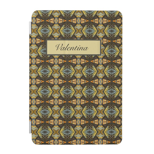 Spice Road Boho Geometric Tech Style iPad Mini Cover (Front)