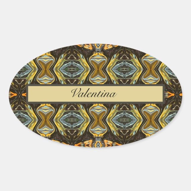 Spice Road, custom Oval Sticker (Front)