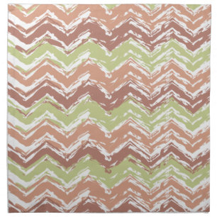 Spice Scribble Chevron ZigZag Cloth Napkin