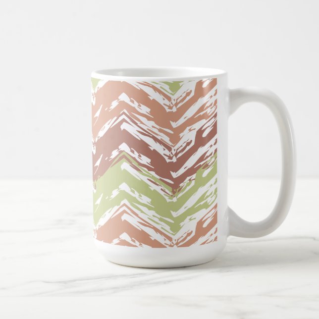Spice Scribble Chevron ZigZag Coffee Mug (Right)
