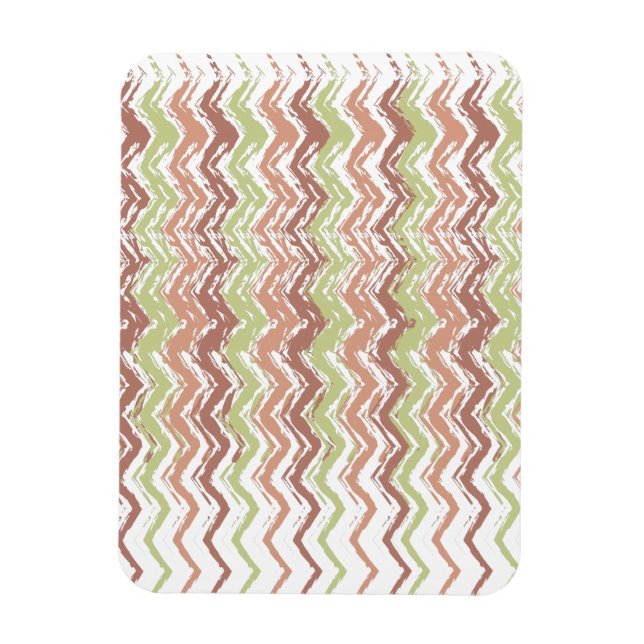 Spice Scribble Chevron ZigZag Magnet (Vertical)