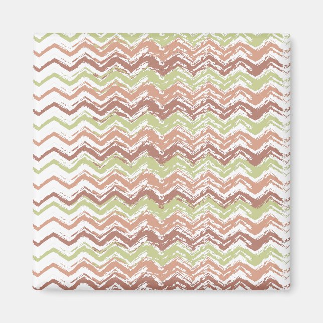 Spice Scribble Chevron ZigZag Magnet (Front)