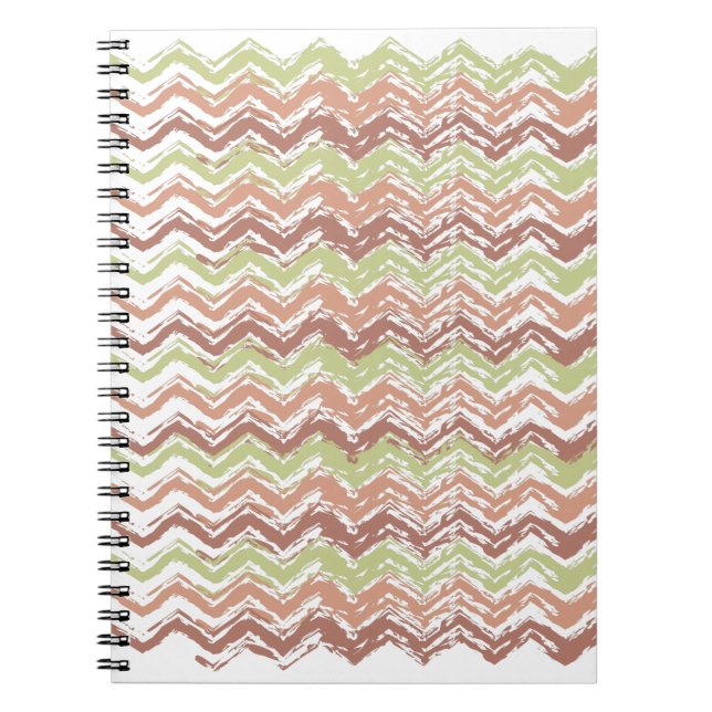 Spice Scribble Chevron ZigZag Notebook (Front)