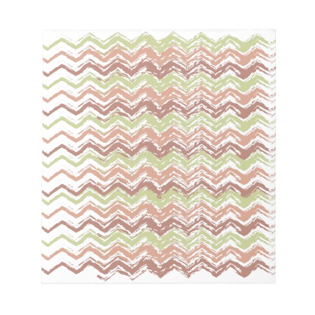 Spice Scribble Chevron ZigZag Notepad (Front)