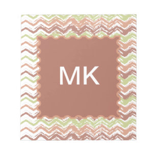 Spice Scribble Chevron ZigZag Notepad