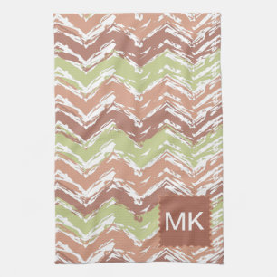 Spice Scribble Chevron ZigZag Towel
