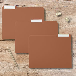Spice Solid Color Classic Elegant File Folder