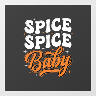 Spice Spice Baby Halloween Retro Typography Design Floor Decals