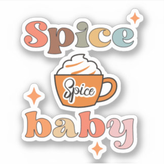 Spice Spice Baby Pumpkin Spice Latte Sticker