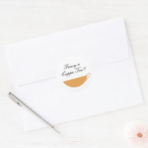 Spice Teacup Envelope Seal & Sticker