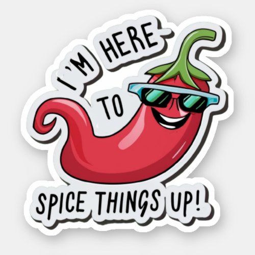 SPICE THINGS UP CHILI PEPPER VEGGIE  STICKER