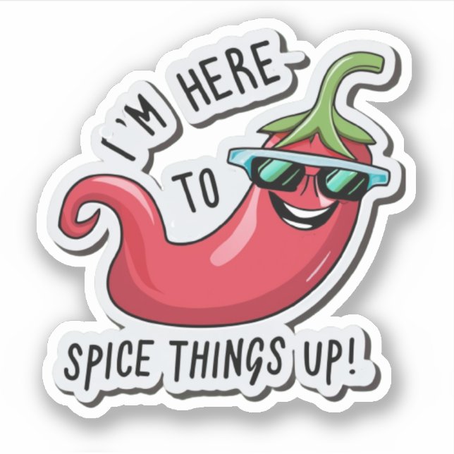 SPICE THINGS UP CHILI PEPPER VEGGIE  STICKER (Front)