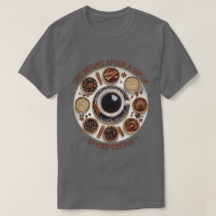 Spiced Coffee Bliss – Cozy & Cute T-Shirt