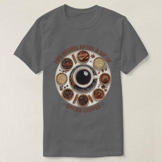 Spiced Coffee Bliss – Cozy & Cute T-Shirt