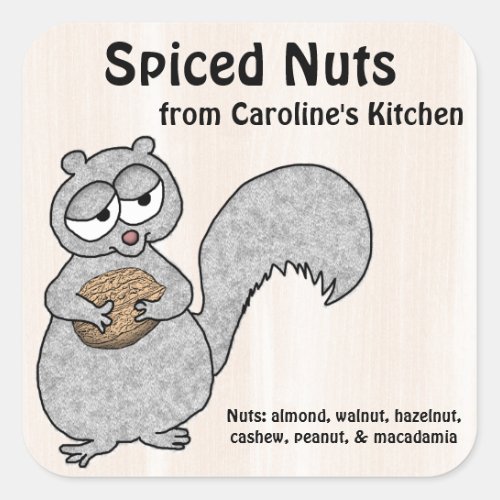 Spiced Nuts Gift from Your Kitchen Label