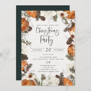 Spiced Orange Christmas Party Invitation