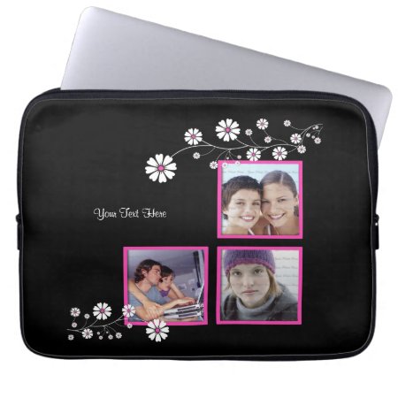 Spiced Pink Triple Photo Template Sleeve