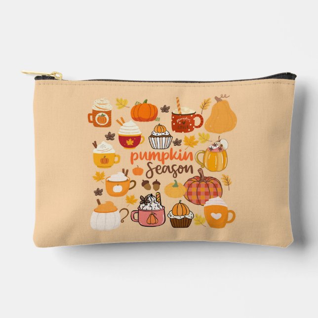 Spiced Pumpkin Season Accessory Pouch (Front)
