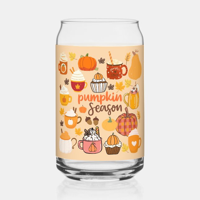 Spiced Pumpkin Season Can Glass (Front)