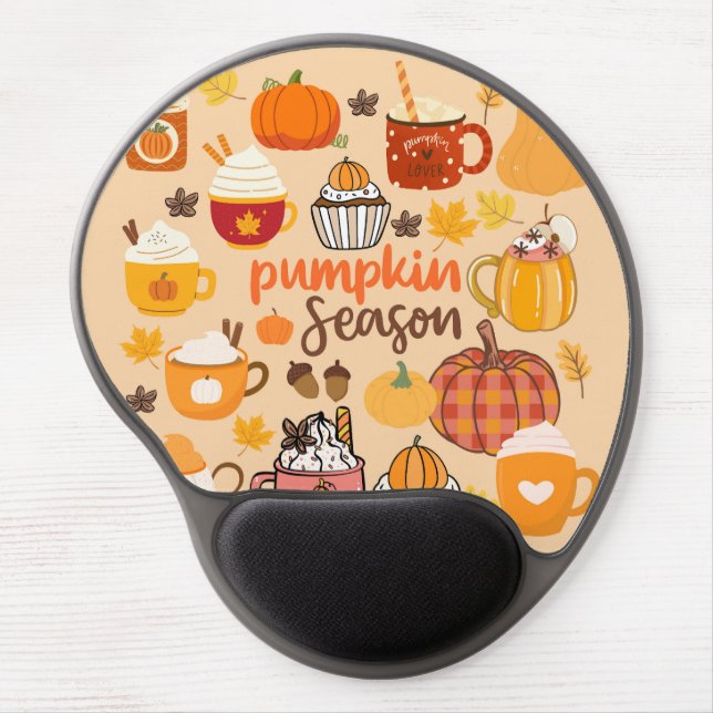 Spiced Pumpkin Season Gel Mouse Pad (Front)