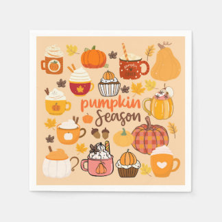 Spiced Pumpkin Season Napkins