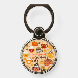 Spiced Pumpkin Season Phone Ring Stand
