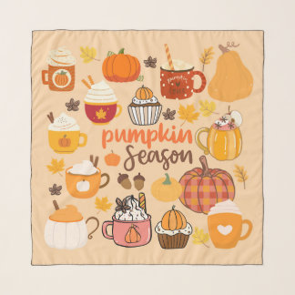 Spiced Pumpkin Season Scarf