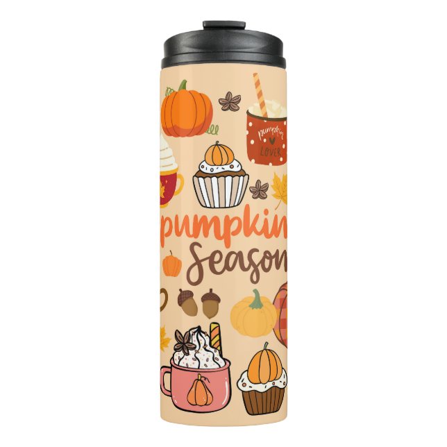 Spiced Pumpkin Season Thermal Tumbler (Front)