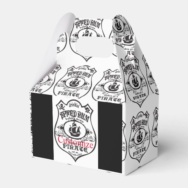 Spiced Rum Pirate Drink Thunder_Cove  Favor Boxes (Front Side)