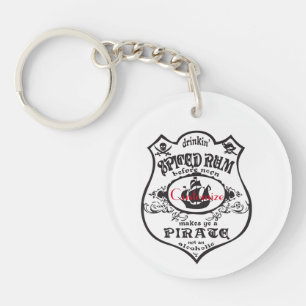 Spiced Rum Pirate Drink Thunder_Cove Keychain