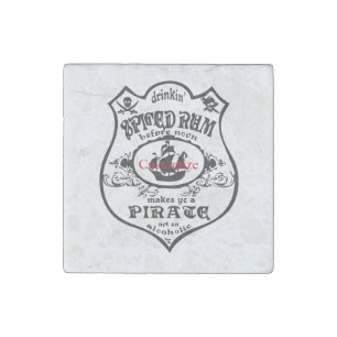 Spiced Rum Pirate Drink Thunder_Cove  Stone Magnet