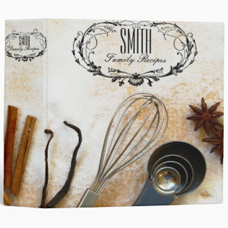 Spices and Utensils Recipe Binder-Customize All 3 Ring Binder