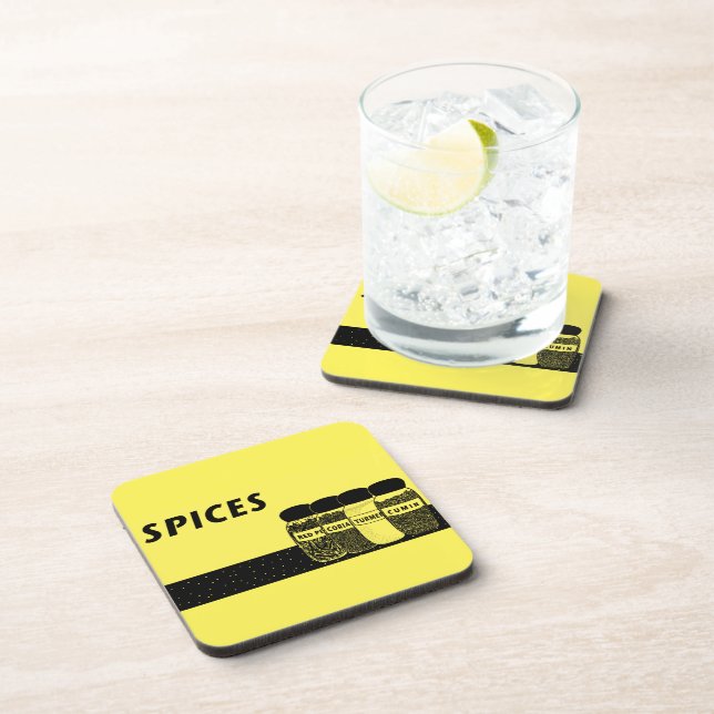 Spices Beverage Coaster (Right Side)