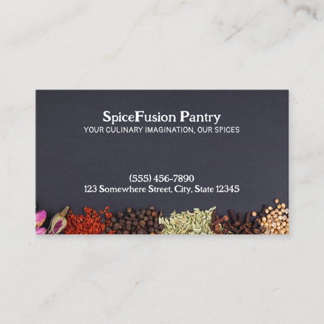 Spices Chef Business Card (Front)