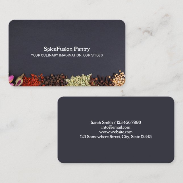 Spices Chef Business Card (Front/Back)