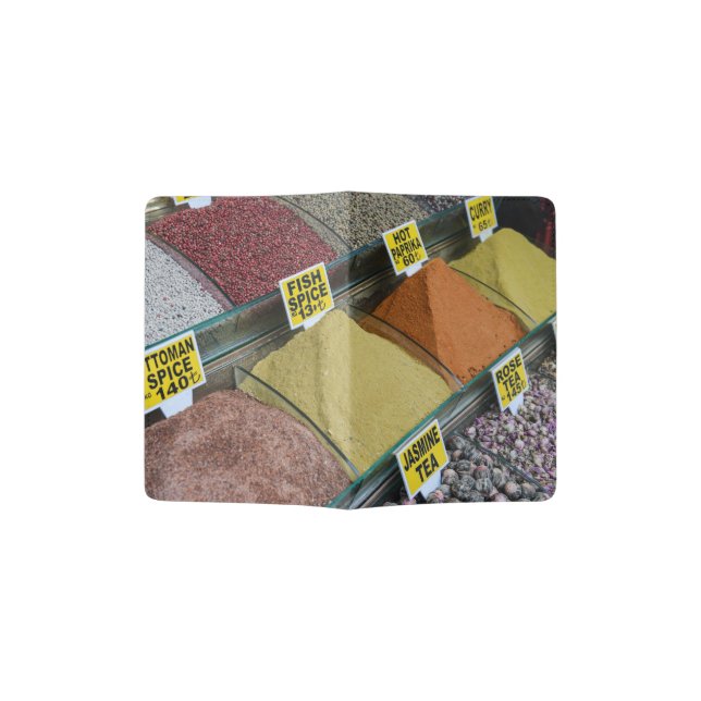 Spices for Sale in Istanbul Turkey Passport Holder (Opened)