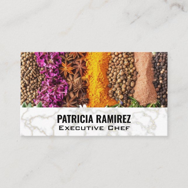 Spices Herbs | Cooking Business Card (Front)