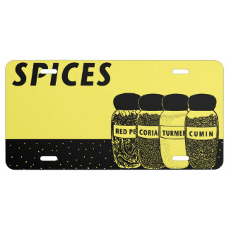 Spices License Plate