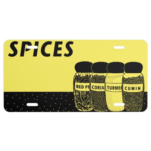 Spices License Plate (Front)
