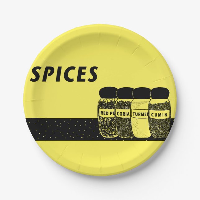 Spices Paper Plates (Front)