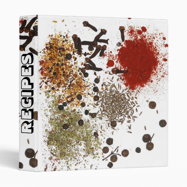 Spices Recipes Avery Binder (Front/Spine)