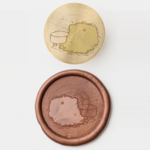 Spicy BBQ Buffalo Chicken Wings Tailgate Party Wax Seal Stamp