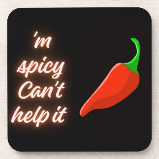Spicy beverage coaster