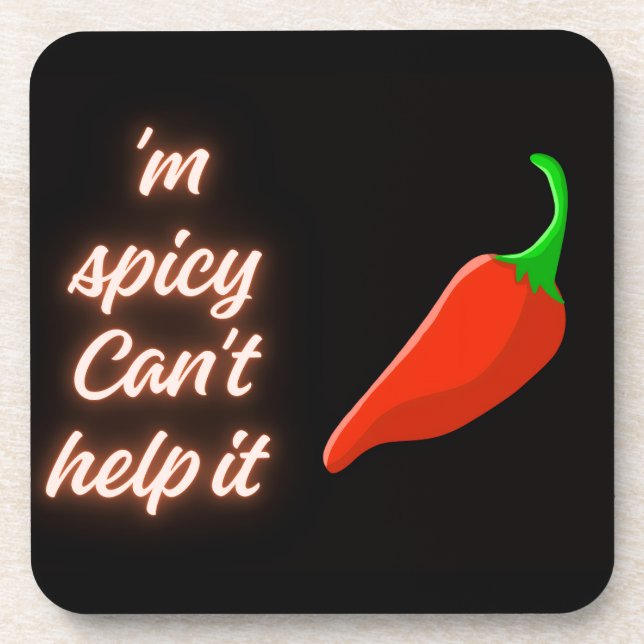 Spicy  beverage coaster (Front)