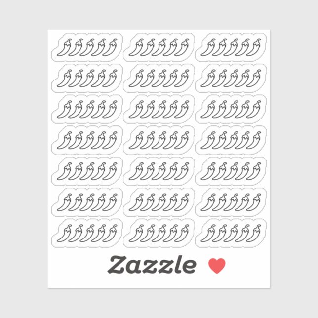 Spicy Blank Pepper Book Movie Rating Bujo Planner Sticker (Sheet)