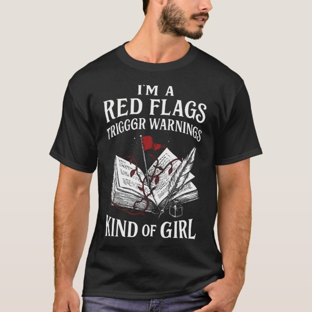 Spicy Book Reader Morally Gray Dark Romance Bookis T-Shirt (Front)