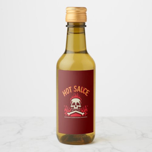 Spicy Chili Hot Sauce Wine Label