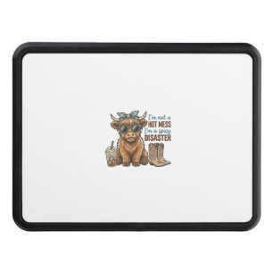 Spicy Disaster Highland Cow Coffee Western Shirt D Hitch Cover