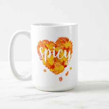 Spicy Fall Leaves Coffee Mug by BeachBeginnings at Zazzle
